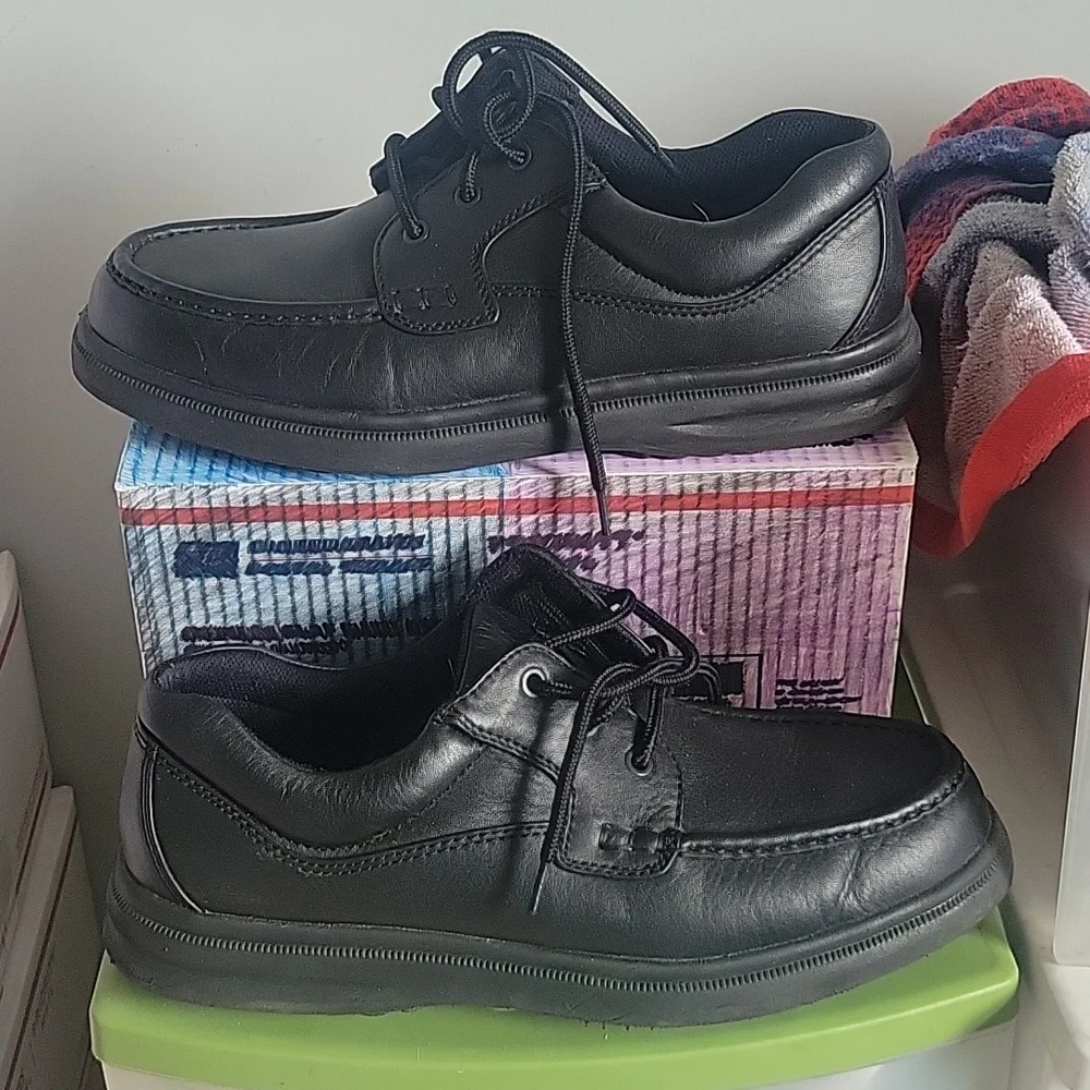 Mens Hush Puppies Size 11 Black - Picture 2 of 7